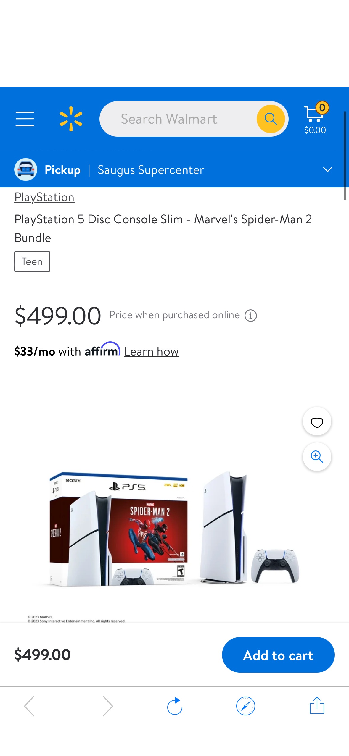 PlayStation 5 Disc Console Slim - Marvel's Spider-Man 2 Bundle - Walmart.com