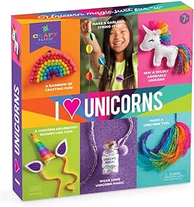 Amazon.com: Craft-tastic — DIY Arts &amp; Craft — I Love Unicorns Kit — 6 Amazing Unicorn-Inspired Projects! — For Ages 7+ : Toys &amp; Games