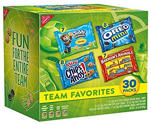 Nabisco Team Favorites Mix - Variety Pack with Cookies & Crackers, 30Count Box, 30 oz