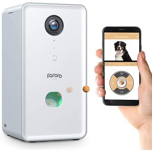 Faroro 狗狗零食投喂器，1080p摄像头，双向音频，互动神器