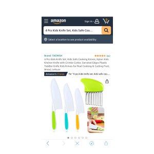 $6.99 4 Pcs Kids Knife Set, Kids Safe Cooking Knives
