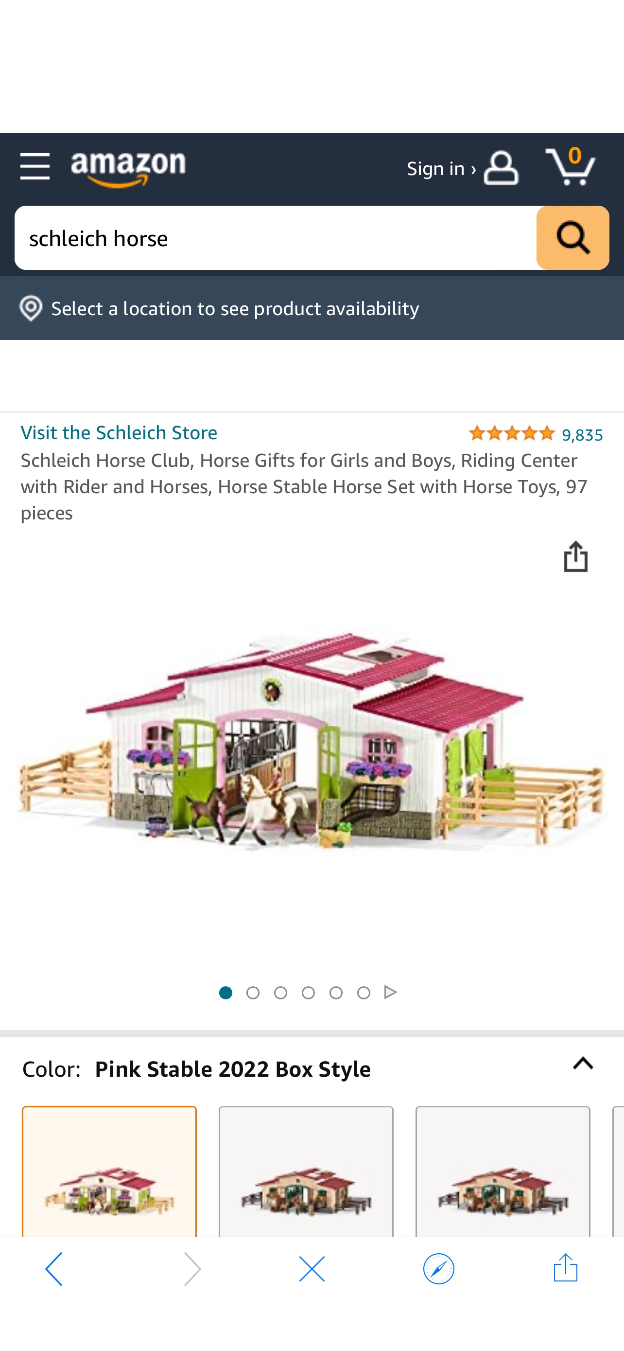 史低价Amazon.com: Schleich Horse Club, Horse Gifts for Girls and Boys, Riding Center with Rider and Horses, Horse Stable Horse Set with Horse Toys, 97 pieces : Everything Else