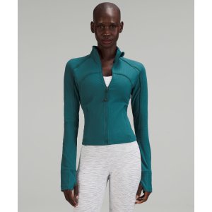 $99 Lululemon Ribbed Nulu Cropped Define Jacket 碧綠色特價
