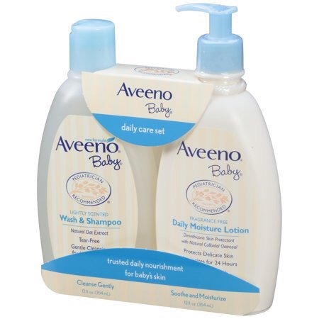 Aveeno Baby Daily Care Set with Natural Oat Extract, 2 Items
