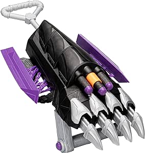 Amazon.com: Marvel Mech Strike Mechasaurs Black Panther Sabre Claw Blaster, NERF Blaster with 3 Darts, Role Play Super Hero Toys for Kids Ages 5 and Up : Toys &amp; Games