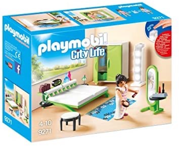 摩比世界 Amazon.com: PLAYMOBIL Bedroom Set Building Set: Toys & Games