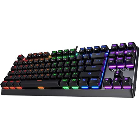 victsing tkl rgb 青轴 87 键位 机械游戏键盘