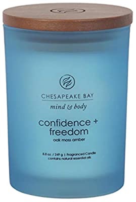 Amazon.com: Chesapeake Bay 蠟燭Candle Scented Candle, Balance + Harmony (Water Lily Pear), Medium