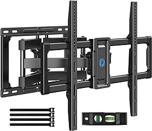 Pipishell Full Motion TV Wall Mount for 40–82 inch Flat or Curved TVs