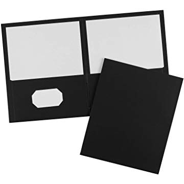 双口文件夹Amazon.com : Avery 47988 Two-Pocket Folder, 40-Sheet Capacity, Black (Box of 25) : Binder Pockets : Office Products