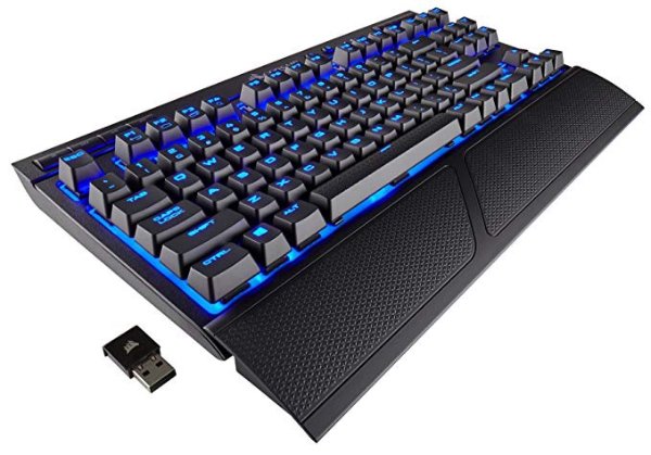 K63 Cherry MX 红轴 蓝色背光无线机械键盘