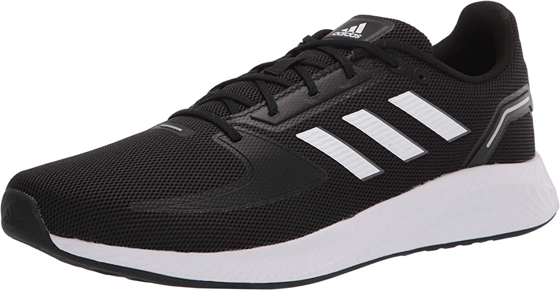 Amazon.com | adidas Men's Runfalcon 2.0 Running Shoe, Black/White/Grey, 10.5 | Road Running