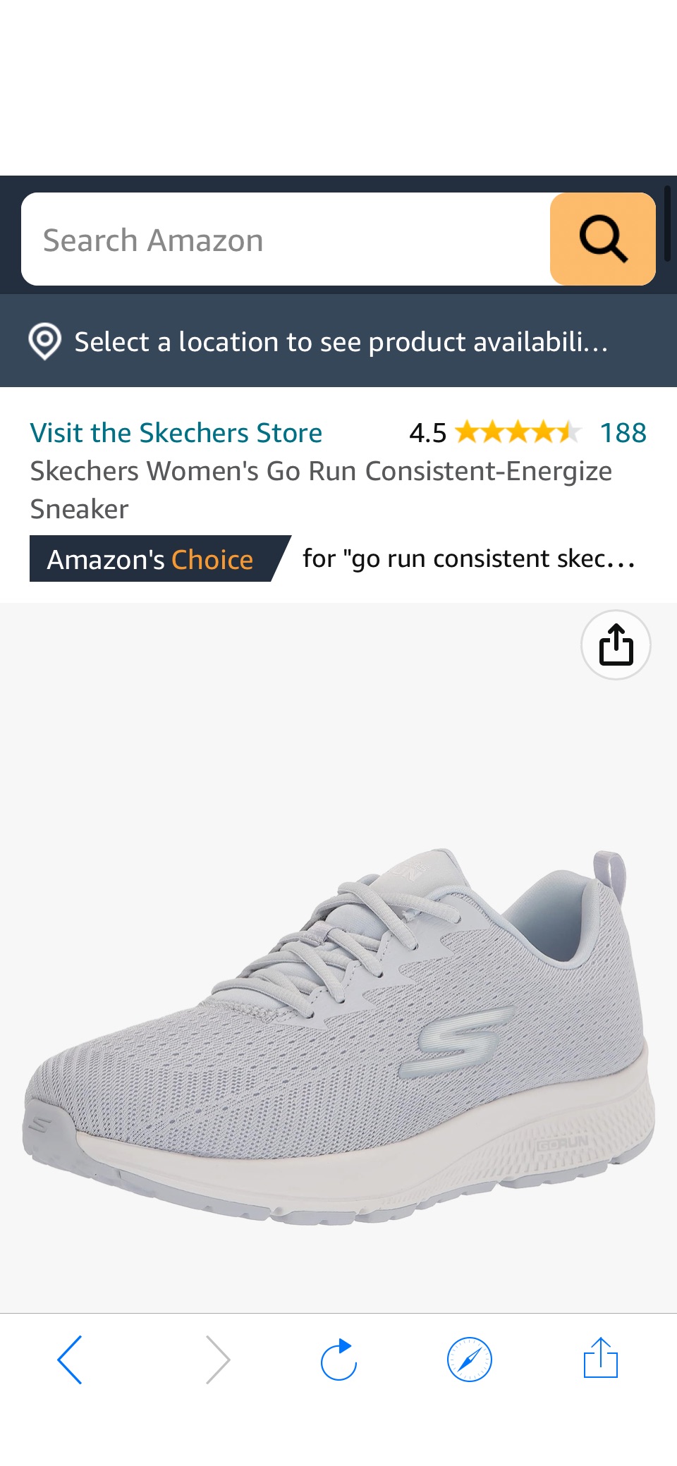 Amazon.com | Skechers Women's GO Run CONSISTENT-Energize Sneaker, Mauve, 10 | Fashion Sneakers原价70
