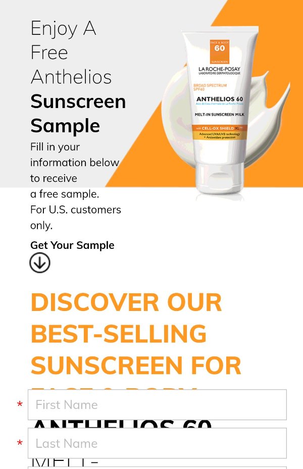 La Roche-Posay Free Anthelios Melt-in-milk Sunscreen