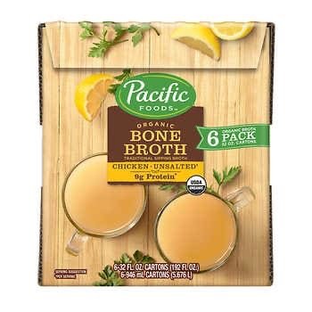 Pacific Foods Organic Bone Broth, Chicken, 32 fl oz, 6-count