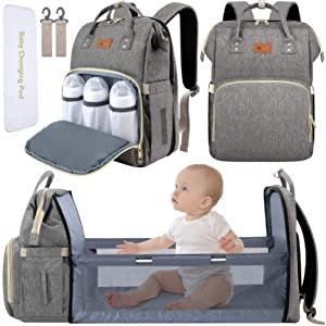 DEBUG Baby Diaper Bag Backpack with Changing Station Diaper Bags