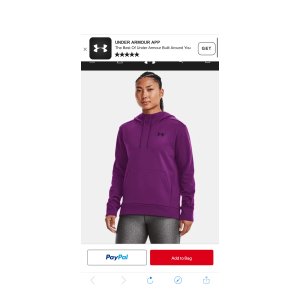 $27.97 Women s Armour Fleece® Left Chest Hoodie | Under Armour