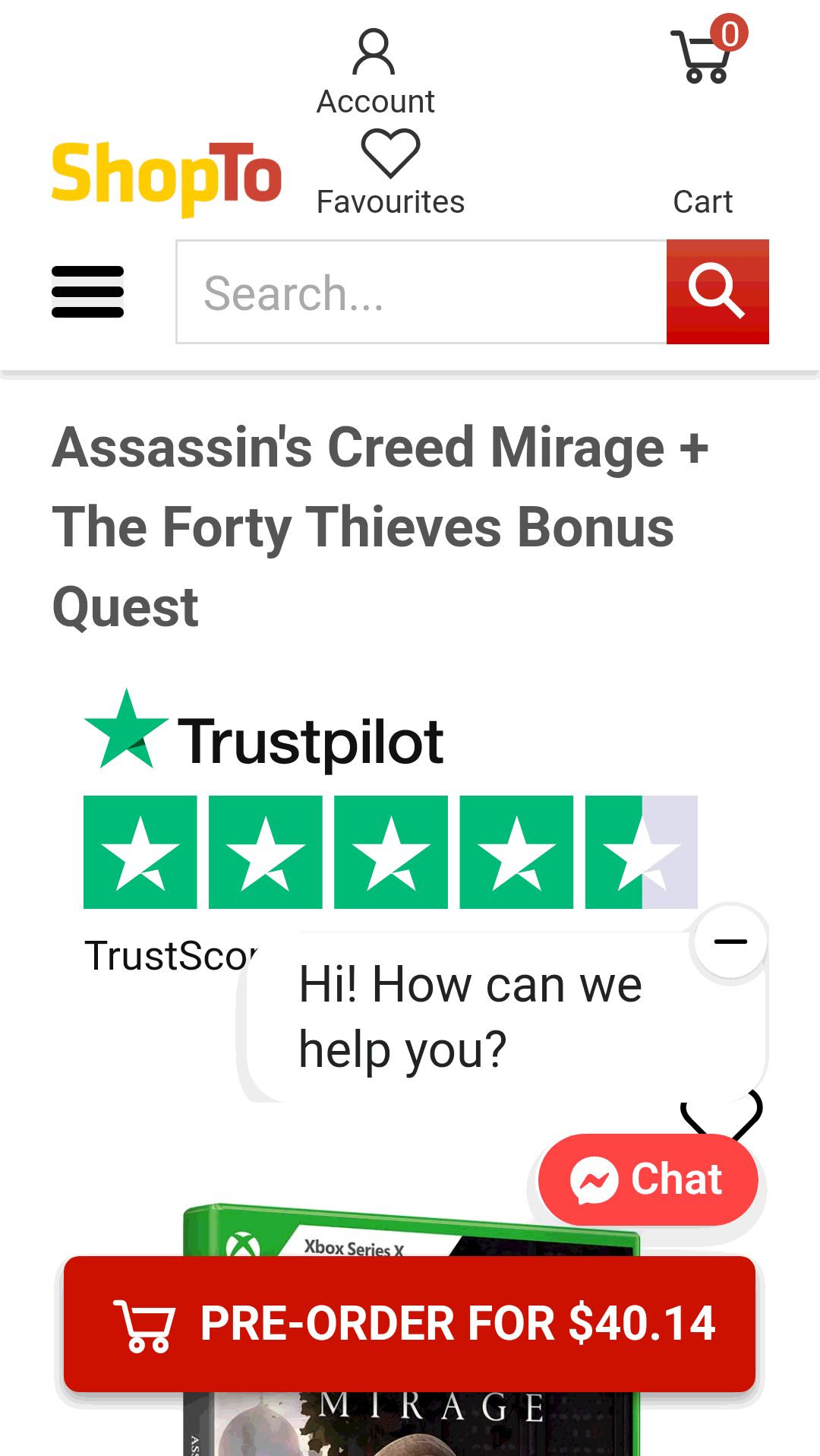 Buy Assassin's Creed Mirage XBOX X - ShopTo.net