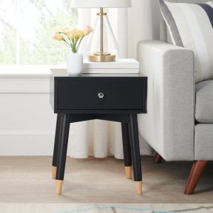 Mainstays Single Drawer End Table, Multiple Colors