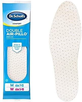 Amazon.com: Dr. Scholl's DOUBLE AIR-PILLO Insoles // Cushioning Molds to Your Foot and Absorbs Shock for All-Day Comfort (One Size fits Men's 7-13 & Women's 5-10): Health & Personal Care超软泡沫缓冲鞋垫