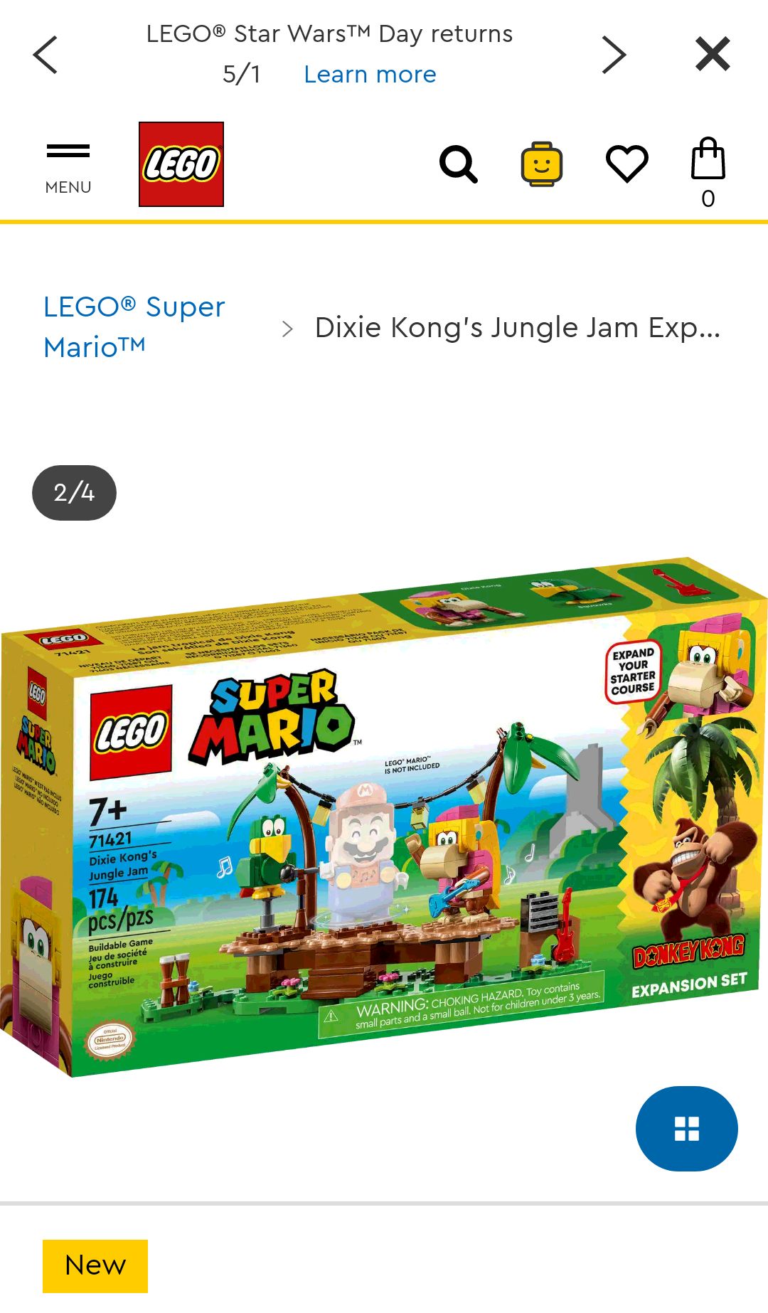 Dixie Kong's Jungle Jam Expansion Set 71421 | LEGO® Super Mario™ | Buy online at the Official LEGO® Shop US