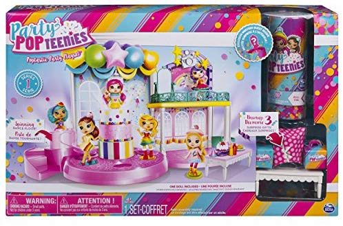 Amazon.com: Party Popteenies - Poptastic Party Playset with Confetti, Exclusive Collectible Mini Doll and Accessories, for Ages 4 and Up: Toys & Games独家收藏迷你娃娃及配饰