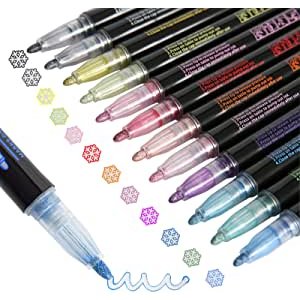 Super Squiggles Outline Markers-12 Colors