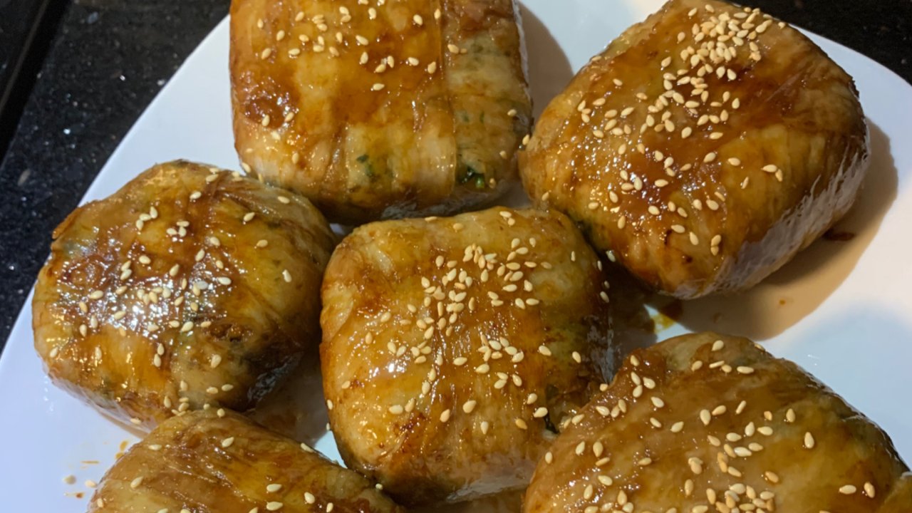 日式肉卷饭团🍙Taki Niku Rice Balls 