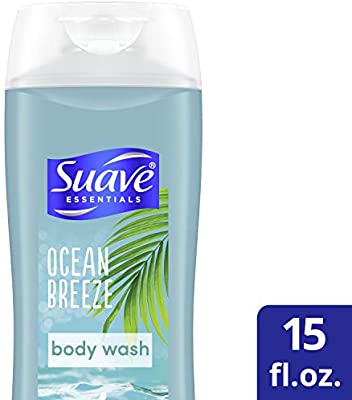 Suave沐浴露 Essentials Body Wash with Vitamin E Ocean Breeze Fragrance Bodywash and Shower Gel 15 oz