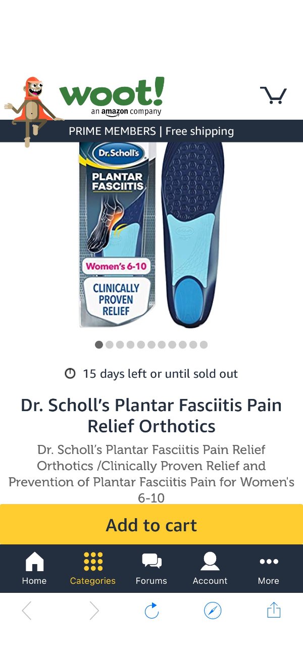 Dr. Scholl’s Plantar Fasciitis Pain Relief Orthotics 工具