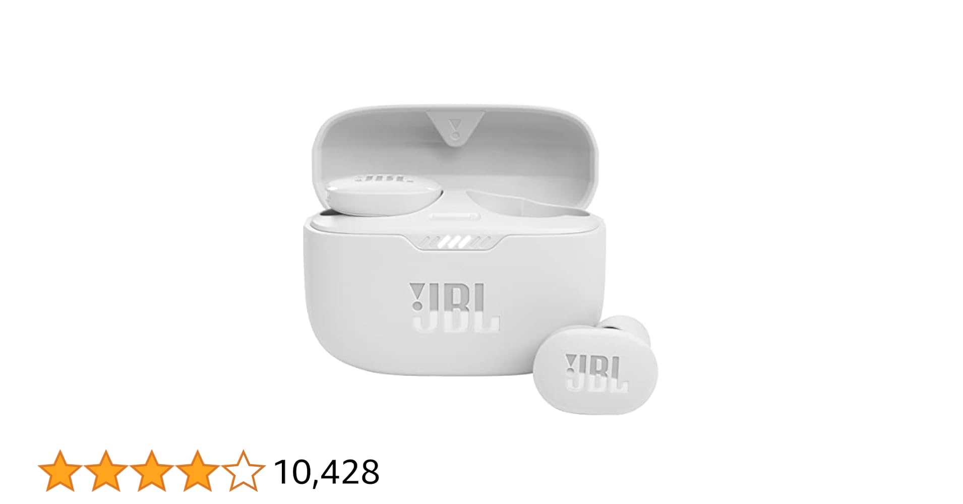 JBL Tune 130NC TWS True Wireless In-Ear Noise Cancelling Headphones - White, Small