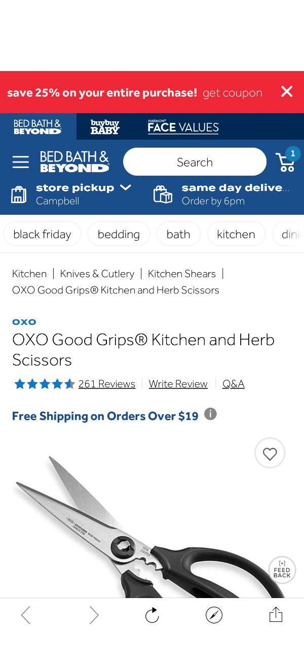 OXO Good Grips® Kitchen and Herb Scissors | Bed Bath & Beyond