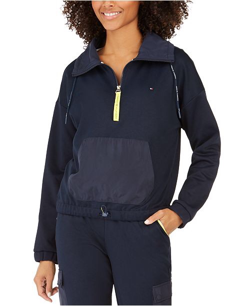 Tommy Hilfiger Popover Sweatshirt & Reviews - Jackets & Blazers - Women - Macy's 女式套头运动衫