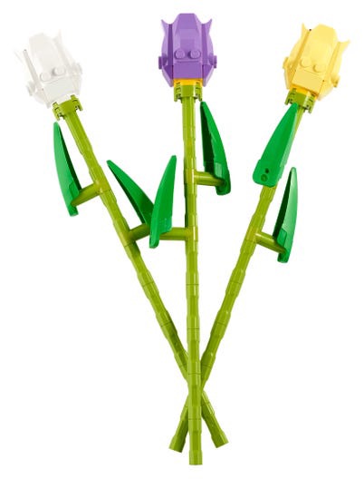Tulips 40461 | Miscellaneous | Buy online at the Official LEGO® Shop US

終於補貨啦！！鬱金香～～
每人限購兩份唷～～