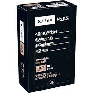 RXBAR 巧克力海盐口味蛋白棒12个