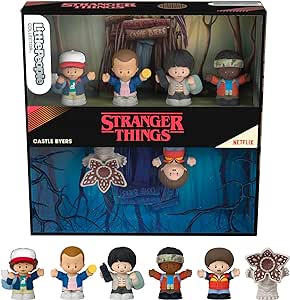 Amazon.com: Little People Collector Stranger Things Castle Byers Special Edition Figure Set, 6 Characters in a Gift Display Box for Adult Fans : Toys &amp; Games