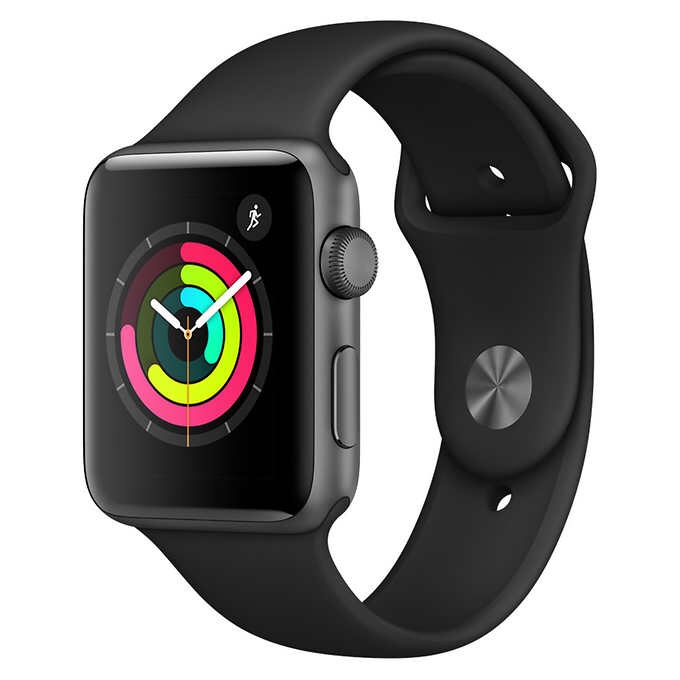 Apple Watch Series 3 GPS with Black Sport Band - 42mm - Space Gray苹果手表