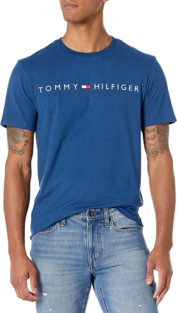 Tommy Hilfiger 男士 Essential 旗帜标志 T 恤