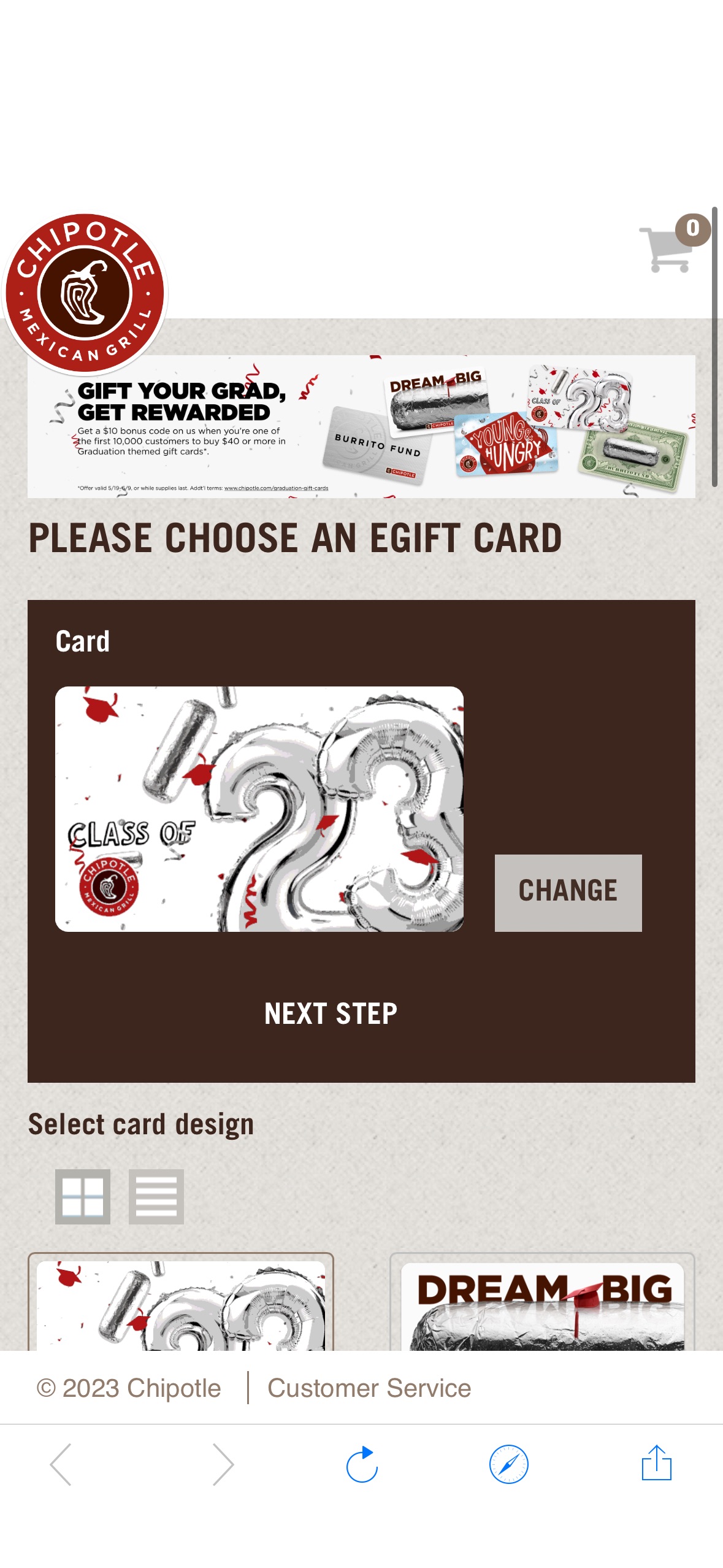 Chipotle | eGift Card | Choose Design