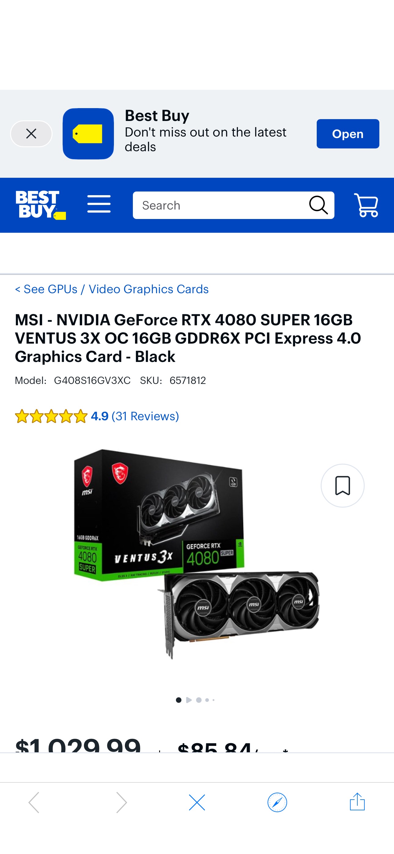 4080 super万图师现货MSI NVIDIA GeForce RTX 4080 SUPER 16GB VENTUS 3X OC 16GB GDDR6X PCI Express 4.0 Graphics Card Black G408S16GV3XC - Best Buy