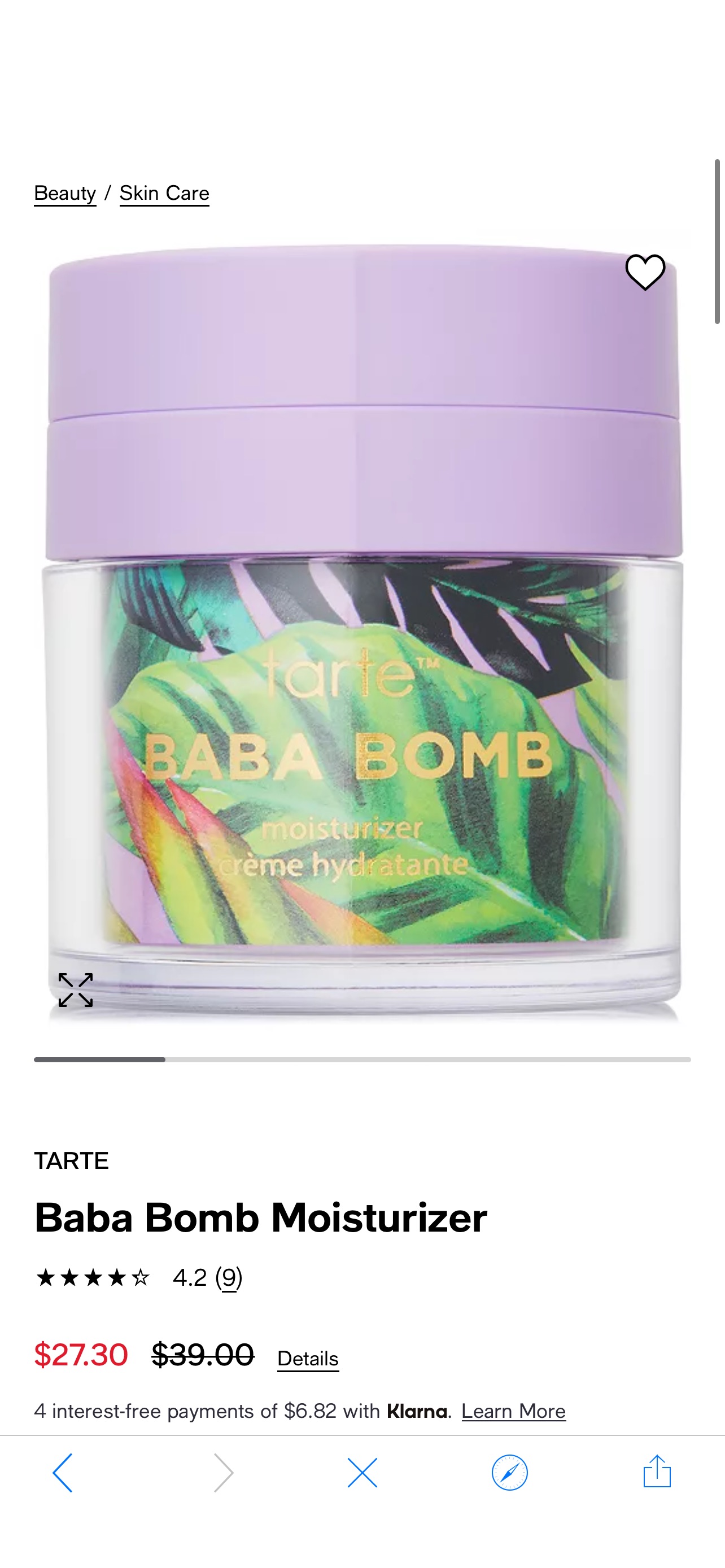 Tarte Baba Bomb Moisturizer & Reviews - Skin Care - Beauty - Macy's