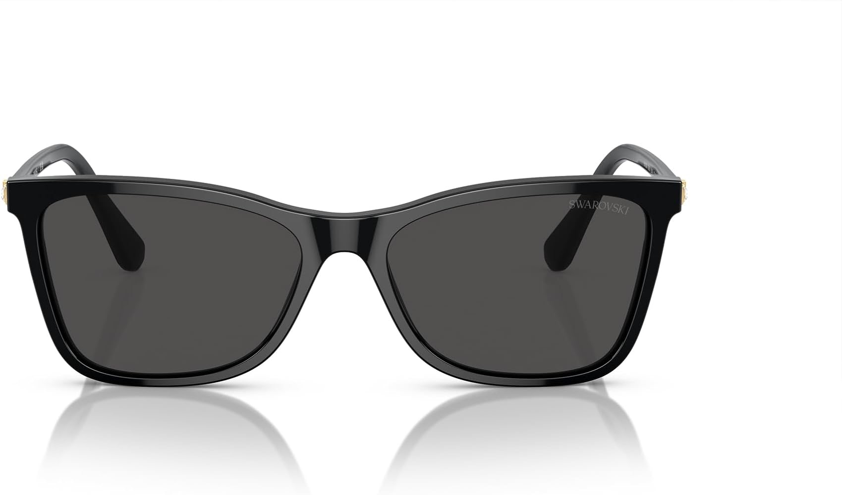 Amazon.com: Swarovski Women's SK6004 Rectangular Sunglasses, Black/Dark Grey, 55 mm : Clothing, Shoes & Jewelry