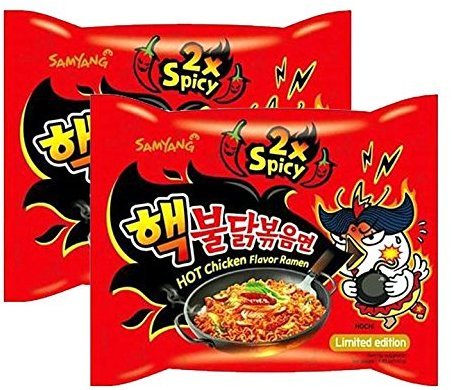 2X Extra Spicy Hot Chicken Flavor Ramen Korean Spicy Noodle