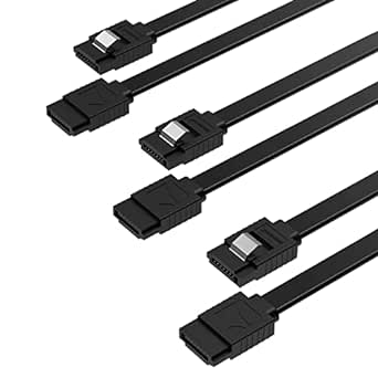 Amazon.com: SABRENT SATA III (6 Gbit/s) Straight Data Cable with Locking Latch for HDD/SSD/CD and DVD Drives (3 Pack 20 Inch) in Black (CB-SFK3) : Electronics
