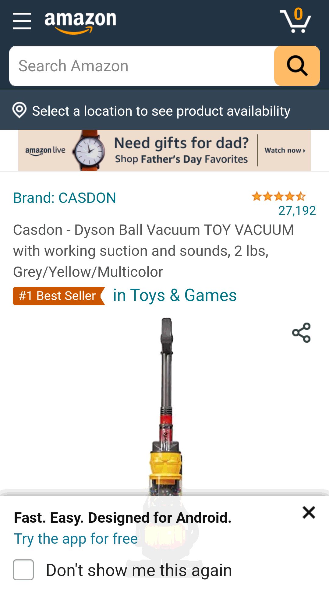 Dyson Ball Vacuum TOY VACUUM 儿童吸尘器