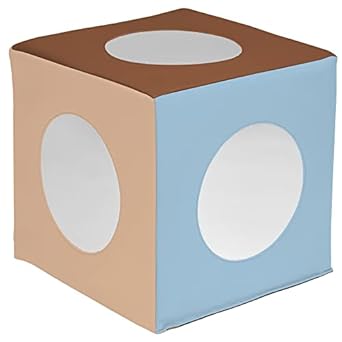 Amazon.com: ECR4Kids SoftZone Mirror Cube, Sensory Toy, Earthtone : Toys &amp; Games