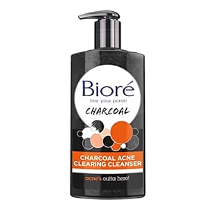 Amazon.com: Bioré Charcoal Acne Cleanser, Salicylic Acid Treatment, Helps Prevent Breakouts, Oil Absorption and Control for Acne Prone, Oily Skin, 6.77 Ounce : Beauty &amp; Personal Care