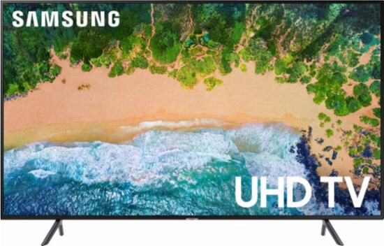 Samsung 75" Class - LED - NU7100 Series - 2160p - Smart - 4K UHD TV with HDR Black UN75NU7100FXZA - Best Buy电视