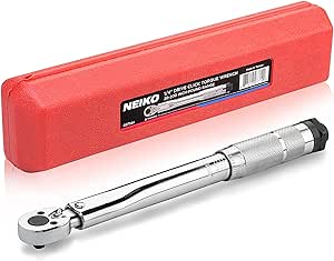 Neiko 03714A 1/4&quot; Drive Adjustable Click Torque Wrench | SAE | 20-200 Inch-Pound Chrome Vanadium Steel | 10.75&quot; Length - Inch Lb Torque Wrench - Amazon.com