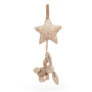 $27.5 Buy Blossom Bea Beige Bunny Musical Pull - Online at Jellycat.com棕色兔子音乐风铃